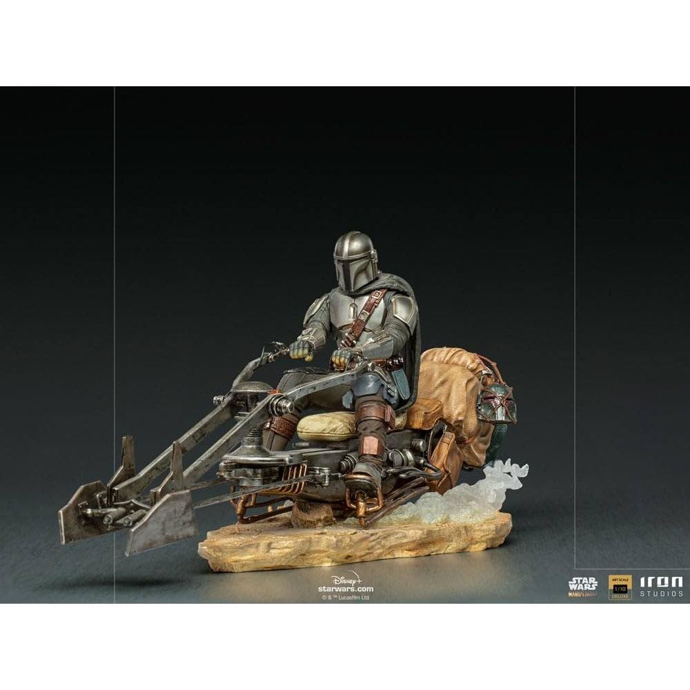 Amazon.co.jp: Iron Studios 1:10 The Mandalorian on Speederbike